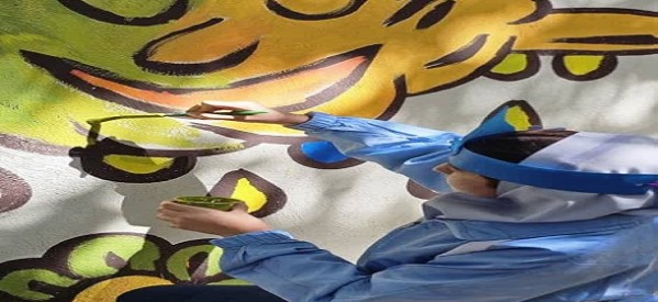 «نجات قطره‌ها» در محله قدیمی مصباح؛ وقتی کودکان برای آینده آب دست به قلم می‌شوند